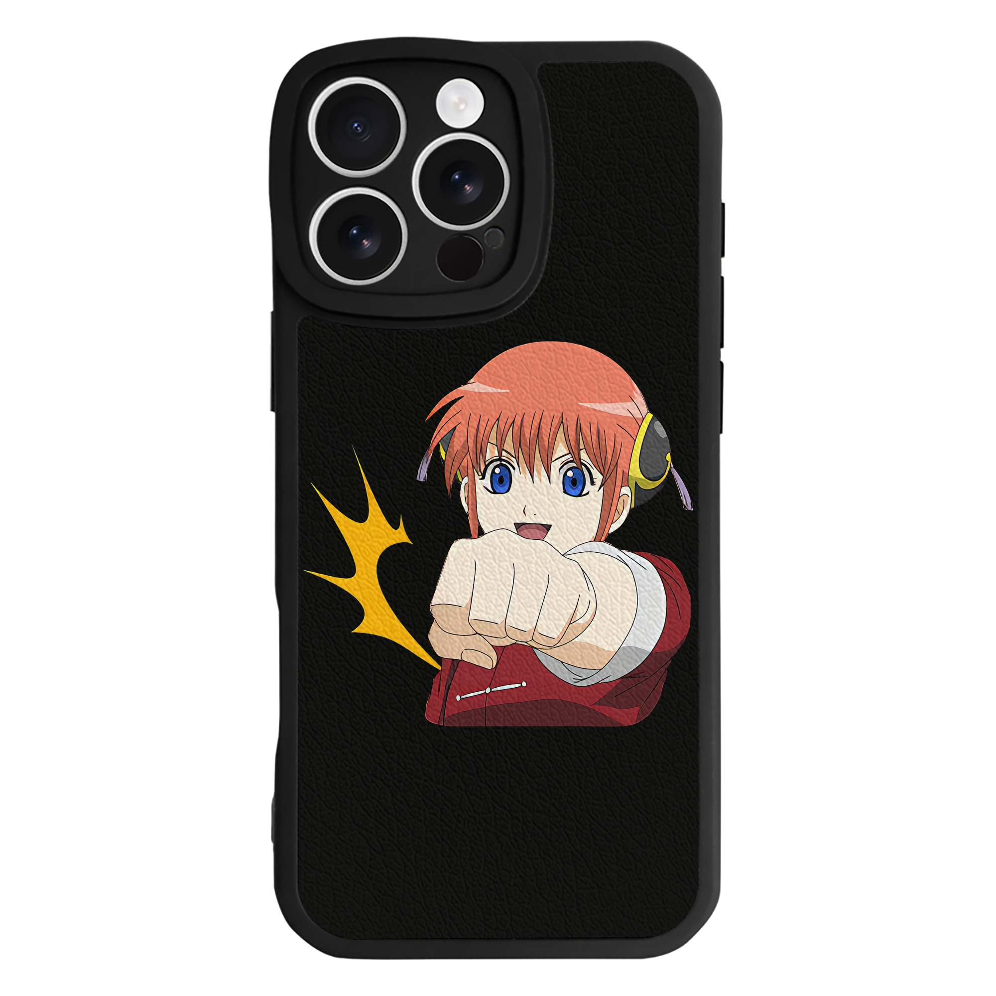 （画像用） ぎんたま 坂田銀時（さかたぎんとき） 神楽 志村新八（しむら しんぱち） GINTAMA Sakata Gintoki Kagura Shimura Shinpachi 【iPhone 16シリーズ対応】シリコンスマホケース（レザー調） 材質：シリコン